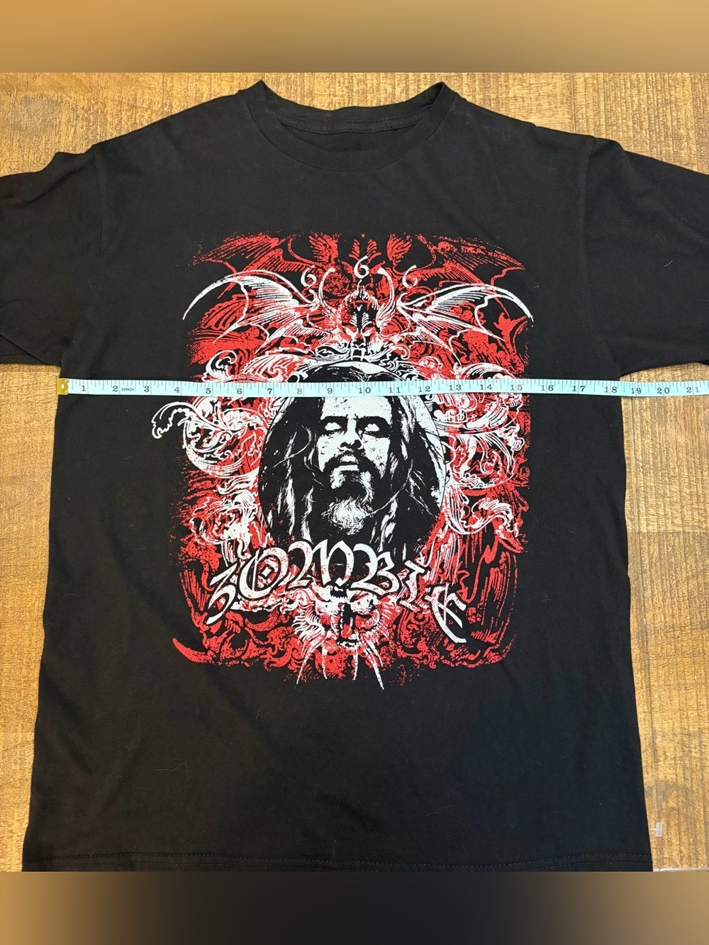 Rob Zombie Black Short-Sleeve Graphic Tee with Red & White Artwork - Picture 5 of 7